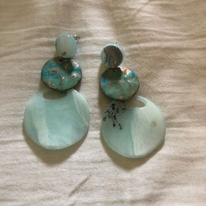 Francesca’s turquoise statement earrings